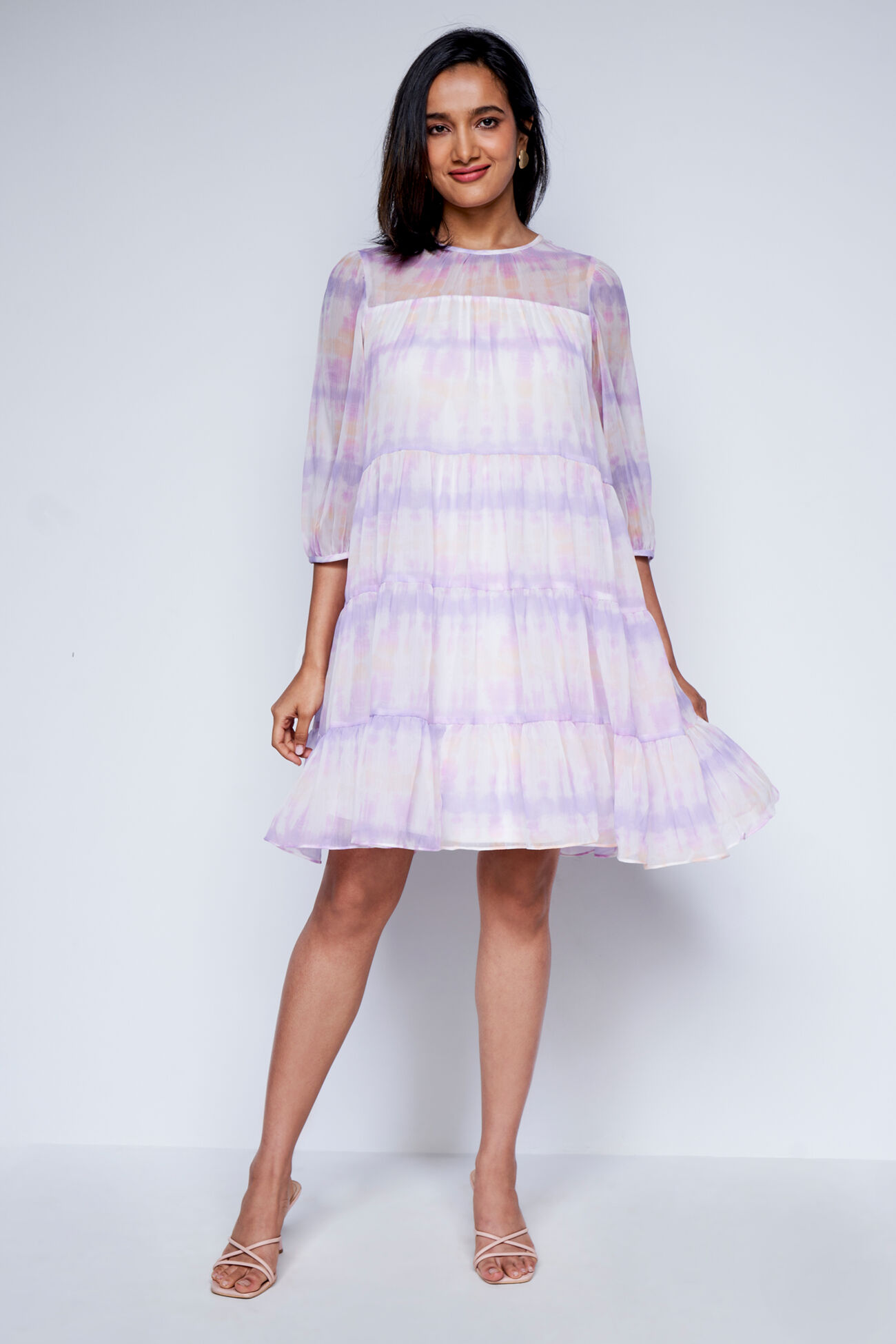 Tie-Dye Purple Dress, Purple, image 3